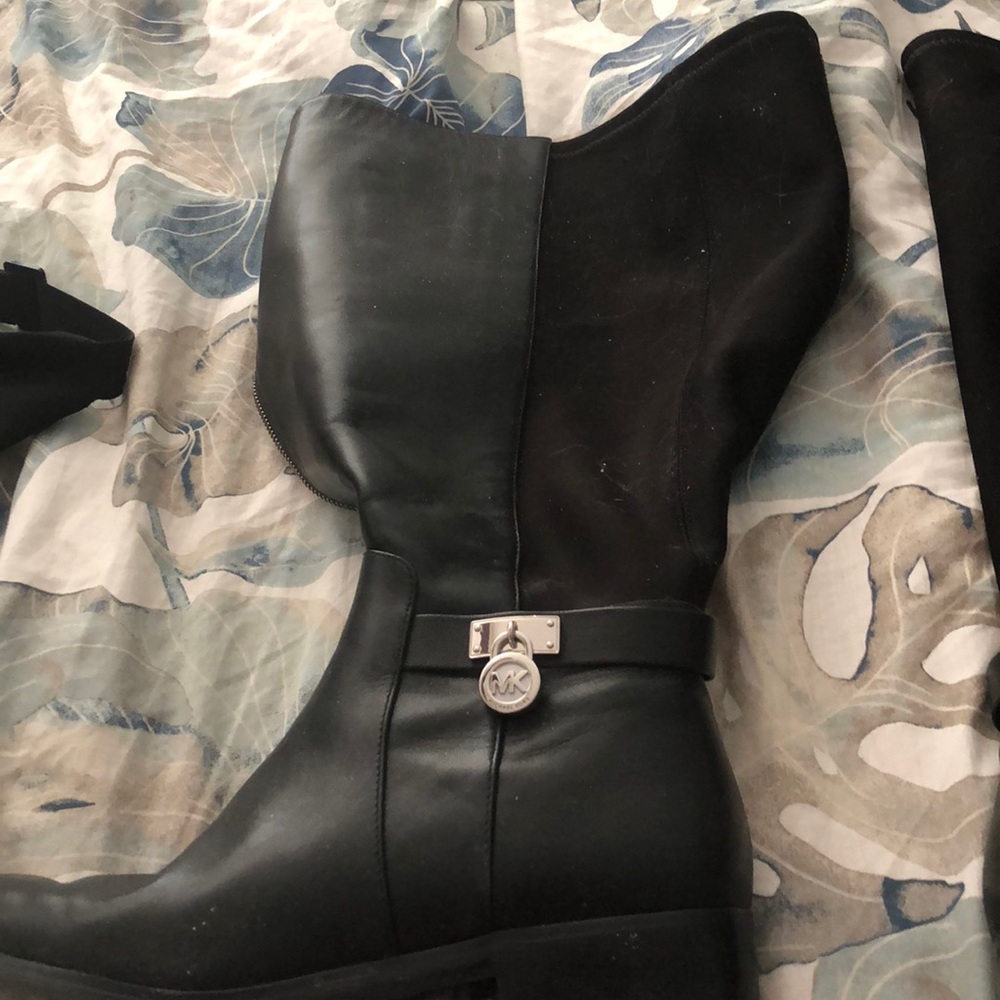 Michael Kors black dress boots